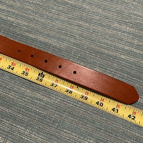 Anthropologie Belt Leather LARGE Structured Keeper Goldtone Buckle Honey NEW - Picture 8 of 13